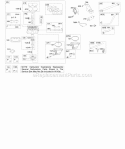 Carburetor Fuel Supply Diagram and Parts List for 44M777-0289-B1  Briggs and Stratton Engine